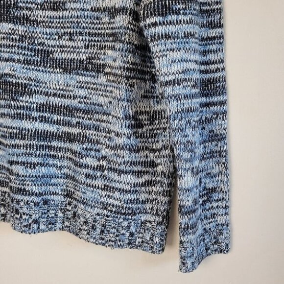 Topman Premium Wool Blend Knit Sweater Blue L - Picture 2 of 11